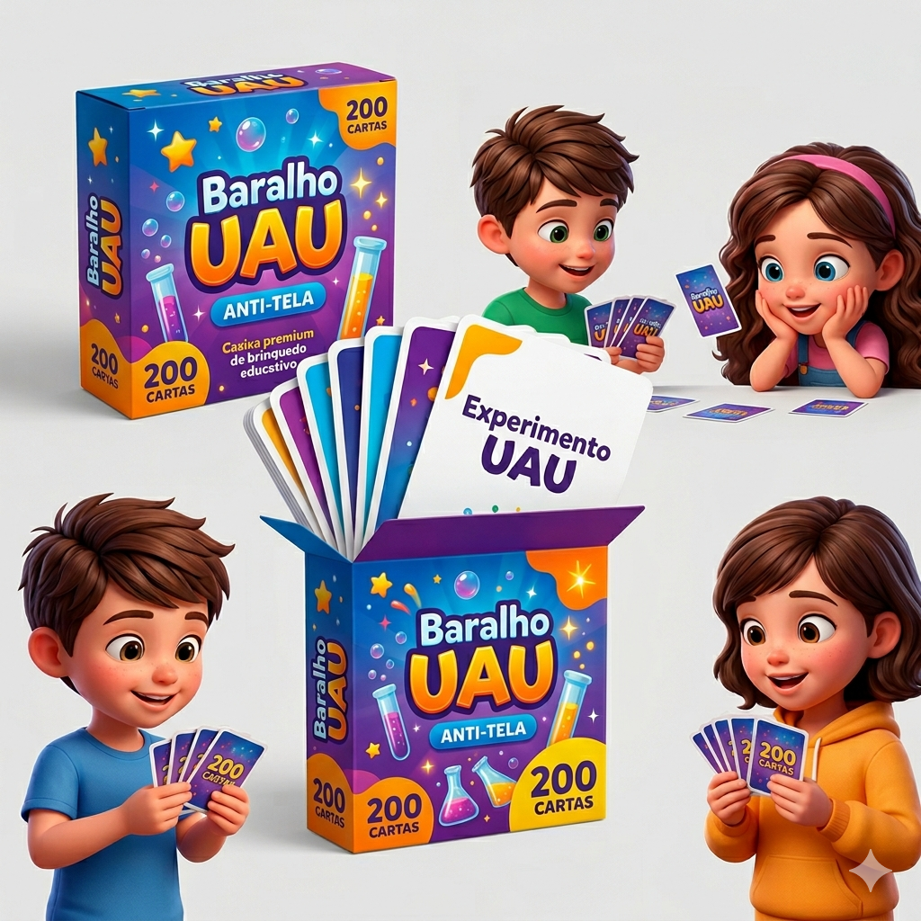 Mockup do Kit Cartas UAU